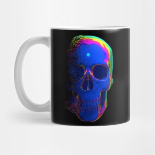 psychedelic fading skull Mug